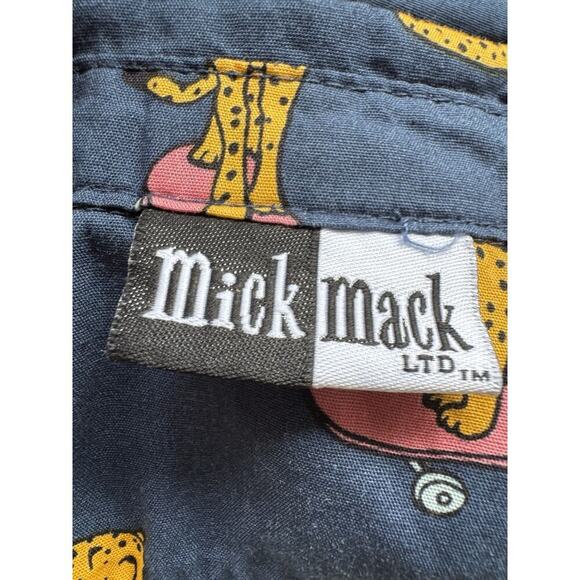 Mick Mack Skateboarding Cheetah Navy Blue Collared Bottom Snap Cotton 6-9 Mo. - Picture 3 of 8
